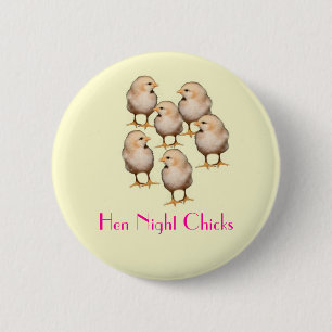 BADGE ROND 5 CM INSIGNE DE POUSSINS DE NUIT DE POULE