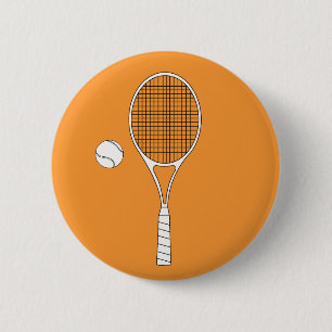 Badge Rond 5 Cm Insigne de raquette de tennis et de boule