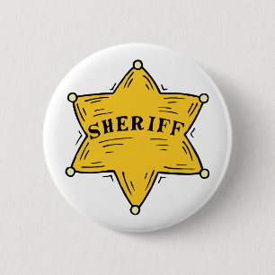 Badge Rond 5 Cm Insigne de shérif