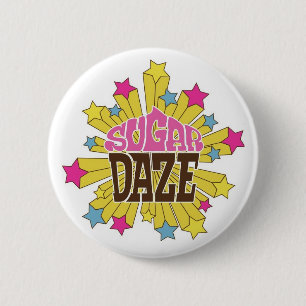 Badge Rond 5 Cm Insigne de stupéfaction de sucre