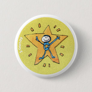 Badge Rond 5 Cm Insigne de superstar