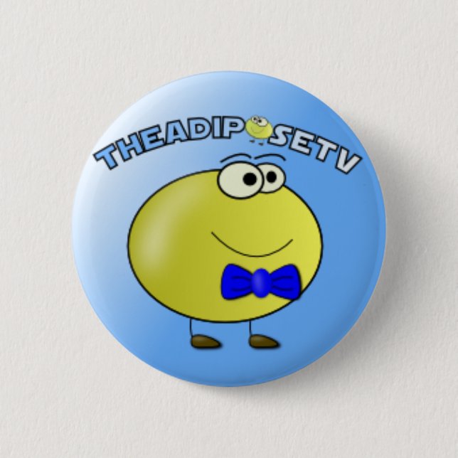 Badge Rond 5 Cm Insigne de TheAdiposeTV (Devant)