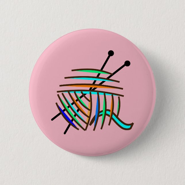 Badge Rond 5 Cm Insigne de tricot (Devant)