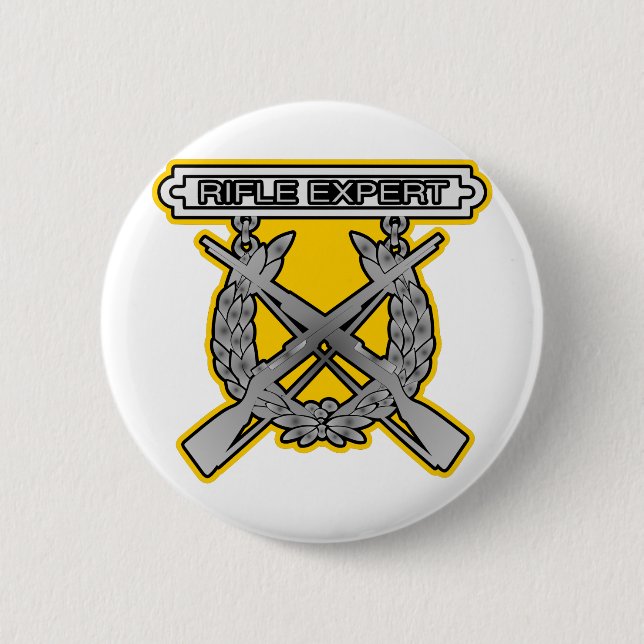 Badge Rond 5 Cm Insigne d'expert en matière de fusil (Devant)