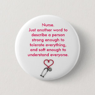 Badge Rond 5 Cm Insigne d'infirmière