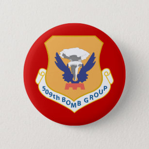Badge Rond 5 Cm Insigne du 509e groupe Bomb de la Force aérienne