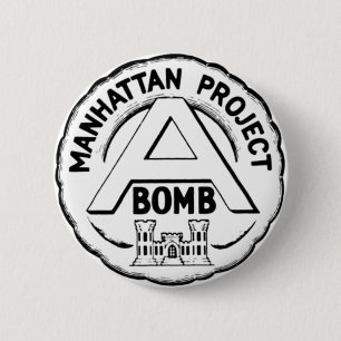 Badge Rond 5 Cm Insigne du projet Manhattan