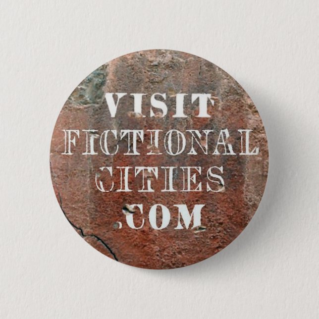 Badge Rond 5 Cm Insigne fictif de mur de villes (Devant)