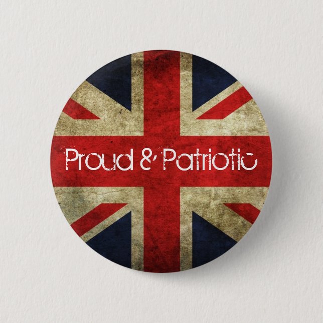 Badge Rond 5 Cm Insigne fier et patriotique de drapeau des (Devant)