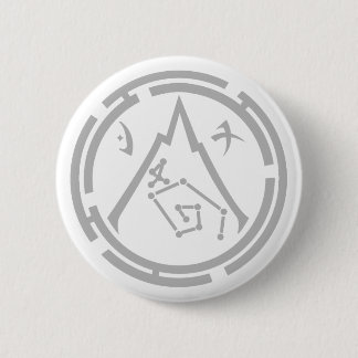 Badge Rond 5 Cm Insigne Gris Gris Garde Scarlet