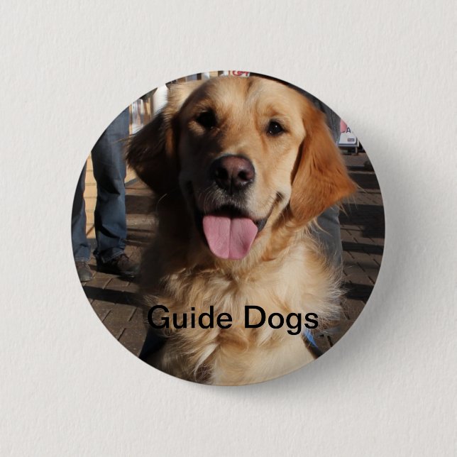 Badge Rond 5 Cm Insigne guide Chiens (Devant)