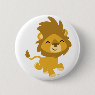 Badge Rond 5 Cm Insigne heureux de bouton de lion de bande