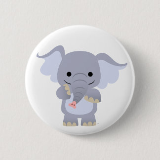 Badge Rond 5 Cm Insigne heureux de bouton d'éléphant de bande