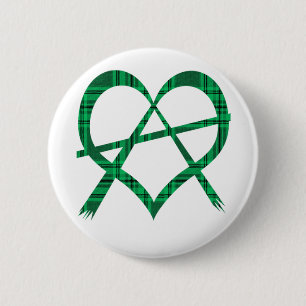Badge Rond 5 Cm Insigne irlandais de bouton de symbole de coeur
