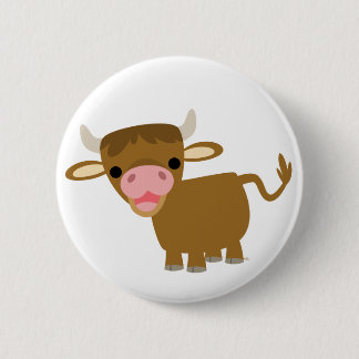 Badge Rond 5 Cm Insigne mignon de bouton de boeuf de bande