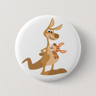 Badge Rond 5 Cm Insigne mignon de bouton de maman et de Joey de