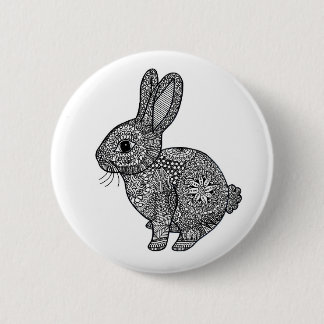 Badge Rond 5 Cm Insigne modelé de Pin de lapin