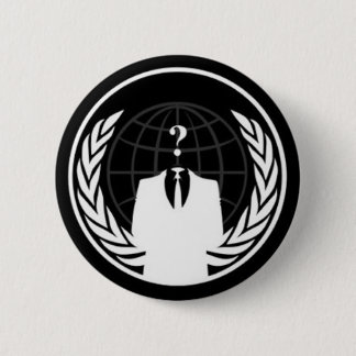 Badge Rond 5 Cm Insigne noir d'Anonywear