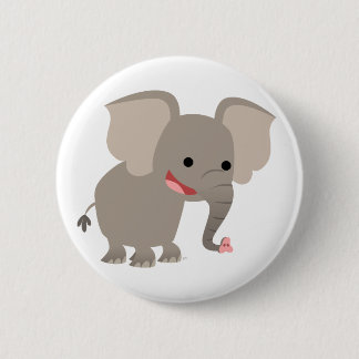 Badge Rond 5 Cm Insigne riant de bouton d'éléphant de bande