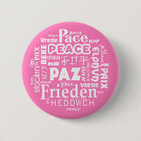 Insigne rose multilingue de paix