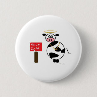 Badge Rond 5 Cm Insigne saint de vache