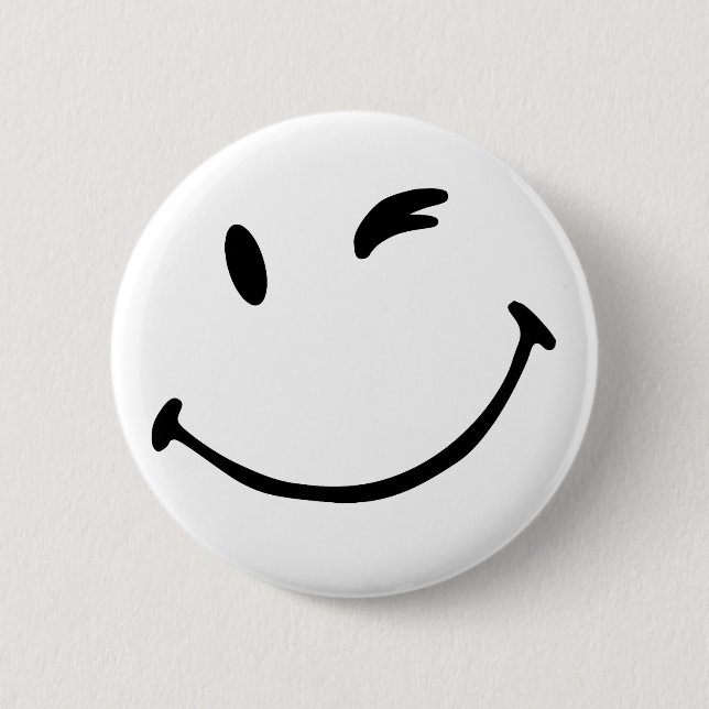 Badge Rond 5 Cm Insigne - sourire (Devant)