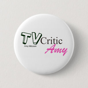 Badge Rond 5 Cm Insigne standard de bouton de logo de TVCriticAmy