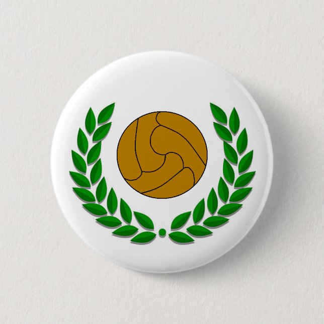 Badge Rond 5 Cm Insigne traditionnel du football/football (Devant)