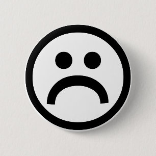 Badge Rond 5 Cm Insigne triste de garçons