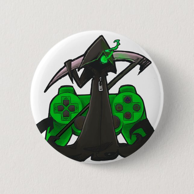 Badge Rond 5 Cm Insigne vert de Reaper (Devant)