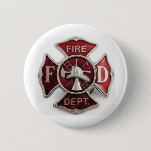 Badge Rond 5 Cm insignes de département du feu de "émail"