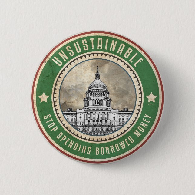 Badge Rond 5 Cm Insoutenable (Devant)