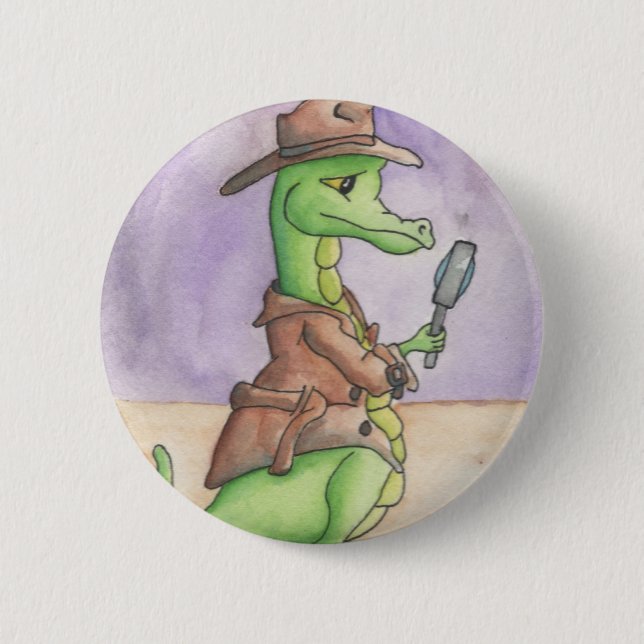 Badge Rond 5 Cm Inspecteur Draco (Devant)