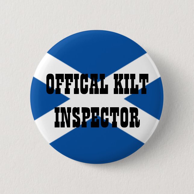Badge Rond 5 Cm Inspecteur officiel de kilt (Devant)
