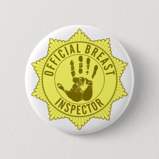 Badge Rond 5 Cm Inspecteur officiel de sein (Devant)