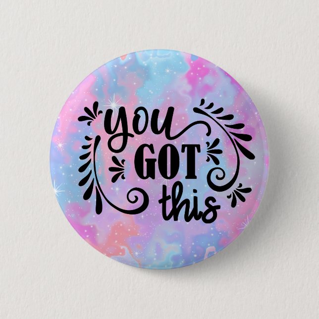 Badge Rond 5 Cm Inspirationnel | Vous y êtes (Devant)