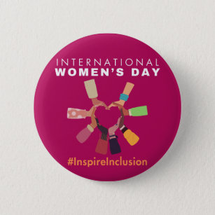 Badge Rond 5 Cm Inspire Inclusion Journée internationale des femme