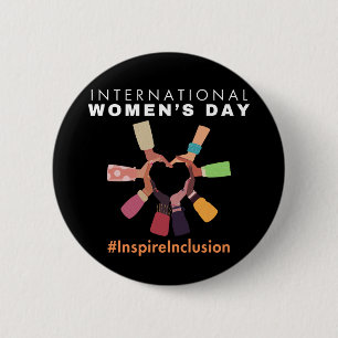 Badge Rond 5 Cm Inspirer l'inclusion Journée internationale de la