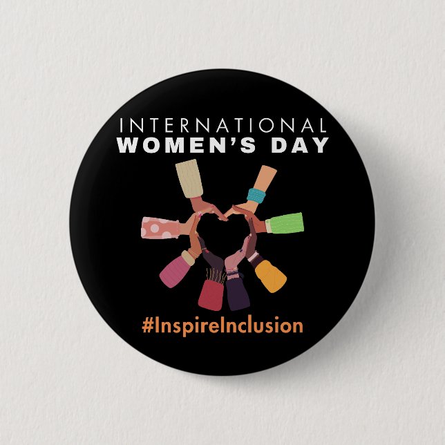 Badge Rond 5 Cm Inspirer l'inclusion Journée internationale de la  (Devant)