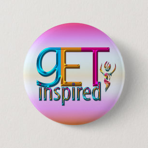 Badge Rond 5 Cm Inspirer ~ Neon