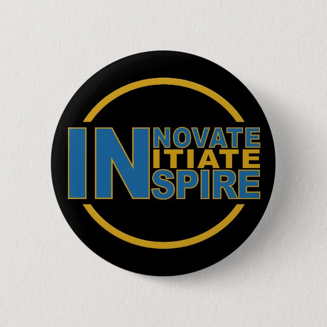 Badge Rond 5 Cm INSPIREZ le bouton (Devant)
