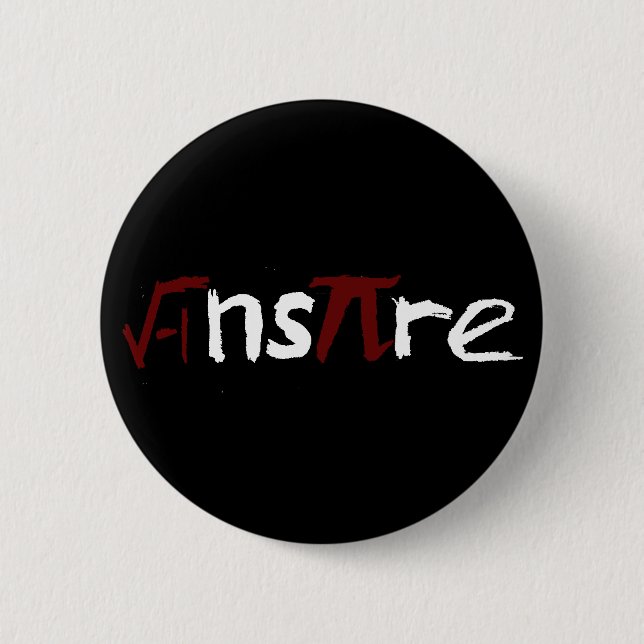 Badge Rond 5 Cm Inspirez le bouton de maths (Devant)