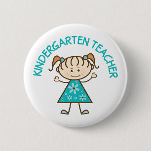 Badge Rond 5 Cm Institutrice gardienne mignonne