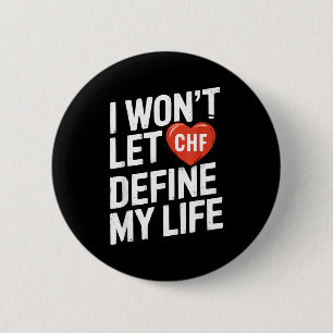 Badge Rond 5 Cm Insuffisance Cardiaque Congestive Maladie Chroniqu