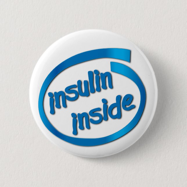 Badge Rond 5 Cm Insuline interne (Devant)