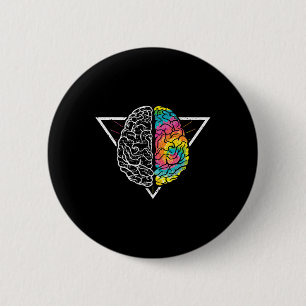 Badge Rond 5 Cm Intégrer la Neurodiversité ADHD LD Sensibilisation