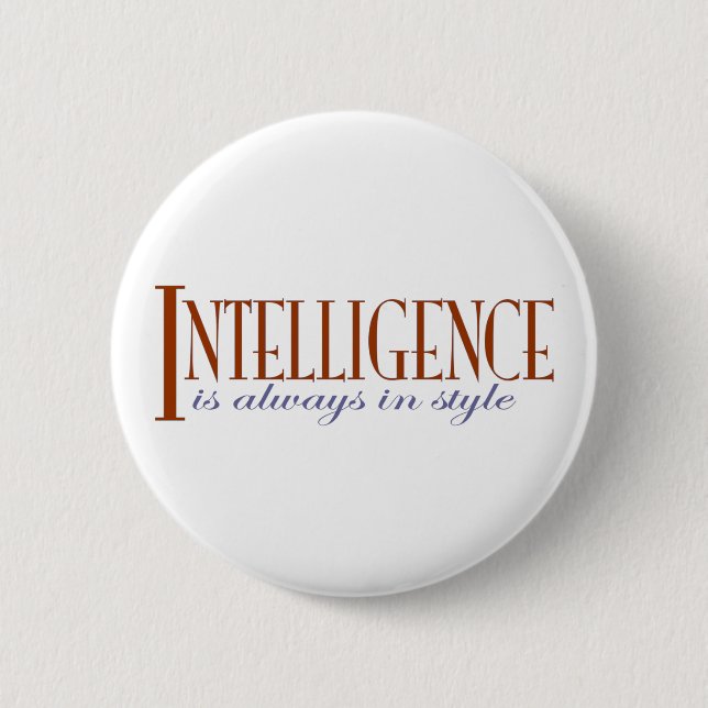 Badge Rond 5 Cm Intelligence (Devant)