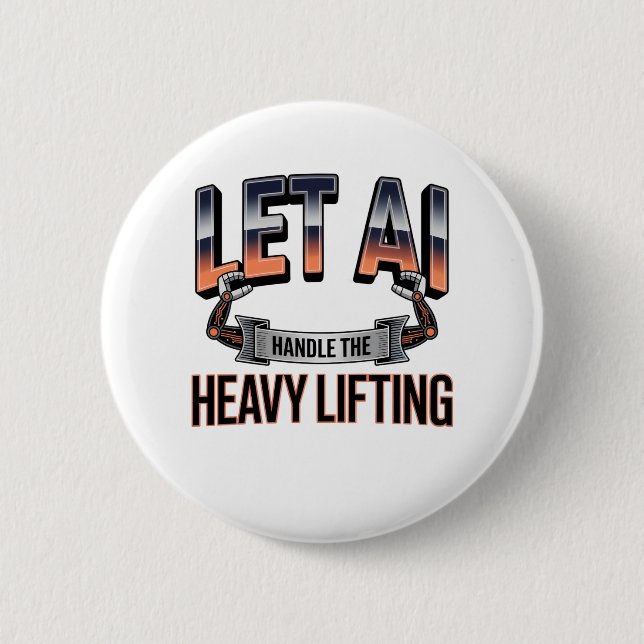Badge Rond 5 Cm Intelligence artificielle Innovation Style de vie (Devant)