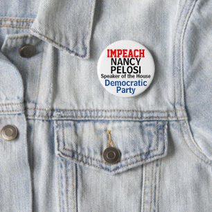 Badge Rond 5 Cm Interdiction du président de la Chambre démocrate 