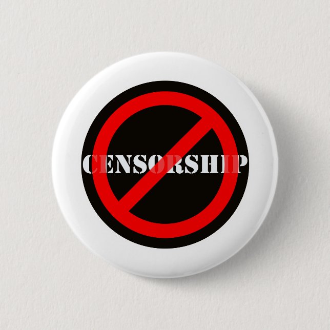 Badge Rond 5 Cm Interdire la censure (Devant)
